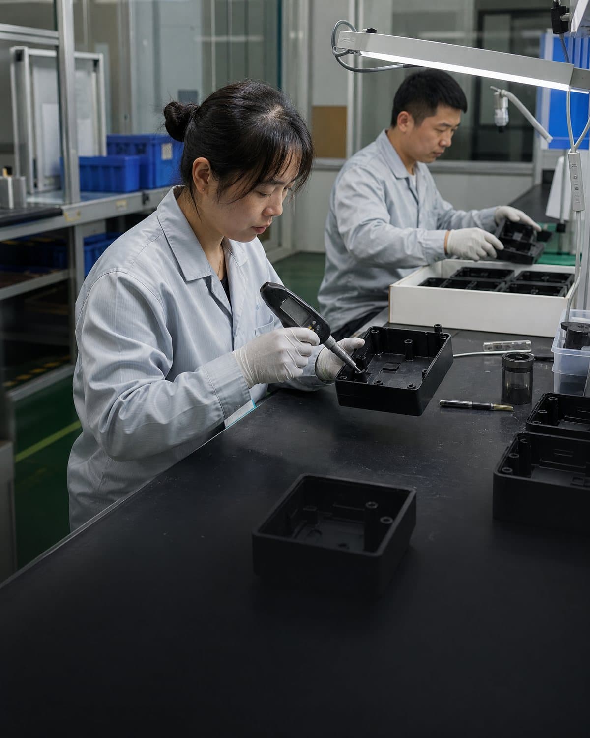 Illustrative injection molding lightweight design visual